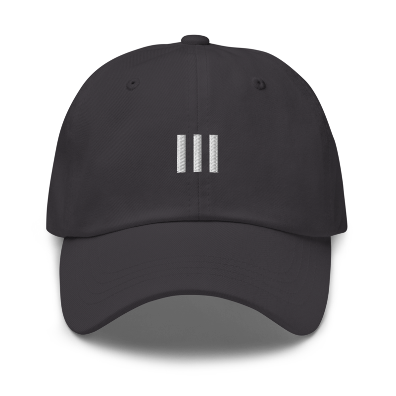 Iii Hat - Dark Grey