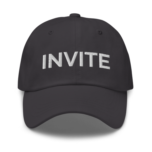 Invite Hat - Dark Grey