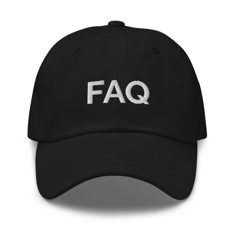 Faq Hat - Black