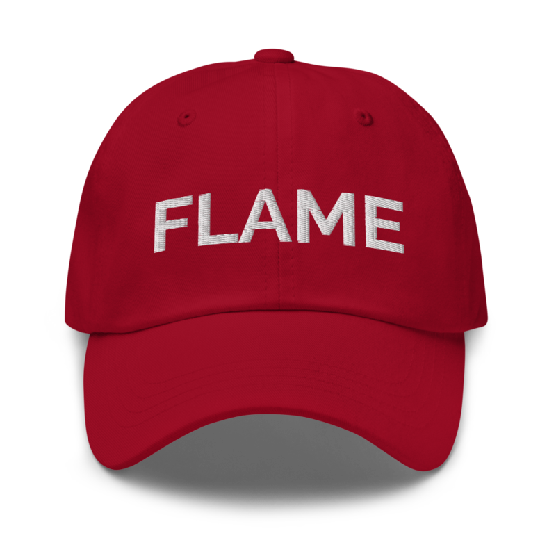 Flame Hat - Cranberry