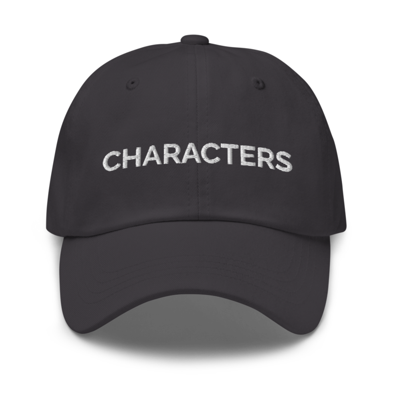 Characters Hat - Dark Grey