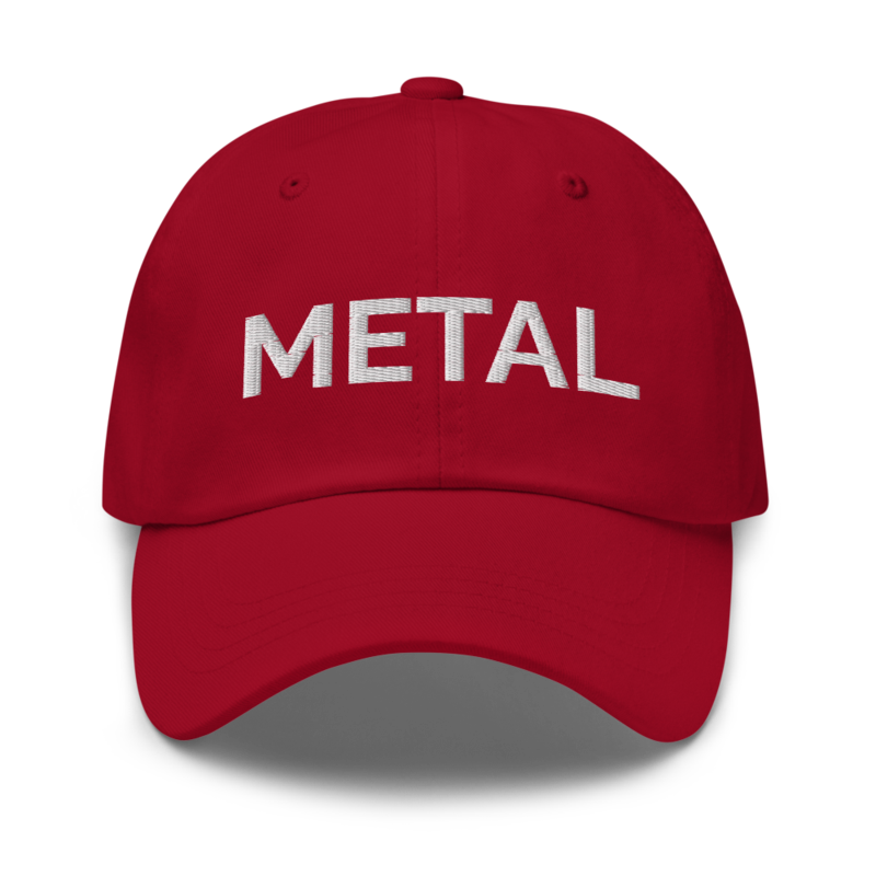 Metal Hat - Cranberry