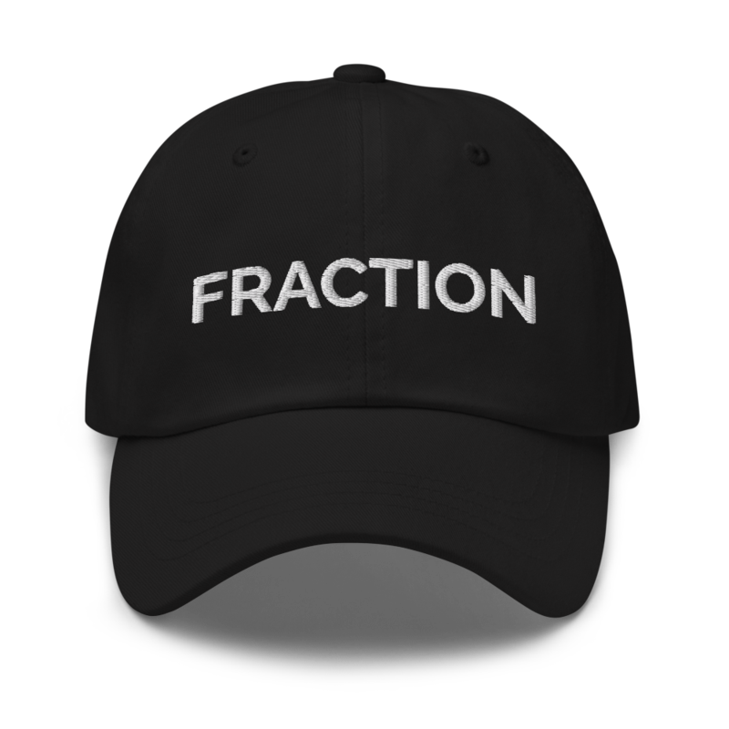 Fraction Hat - Black