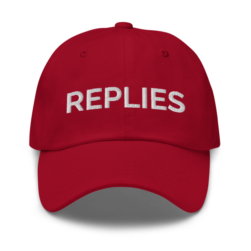 Replies Hat - Cranberry