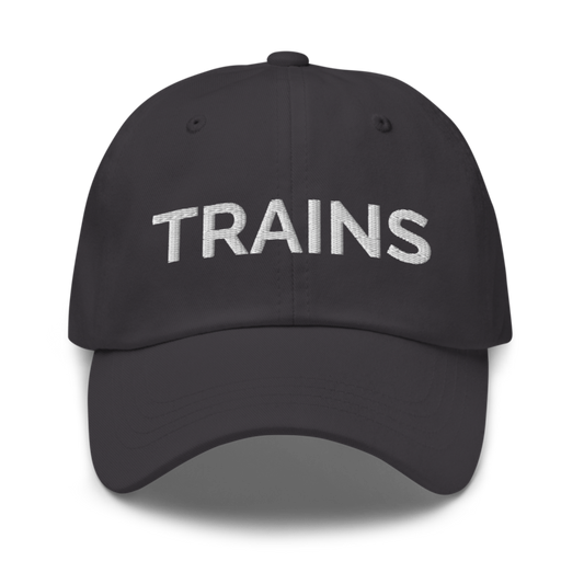Trains Hat - Dark Grey