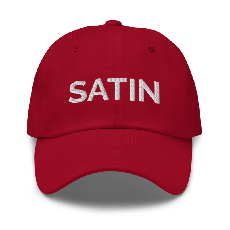 Satin Hat - Cranberry