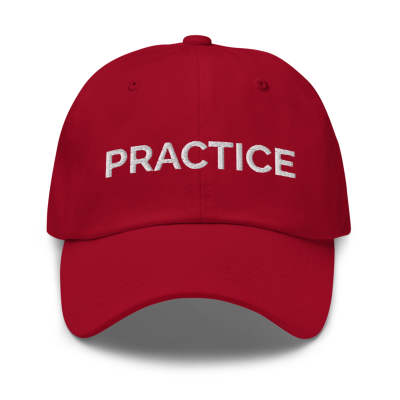 Practice Hat - Cranberry