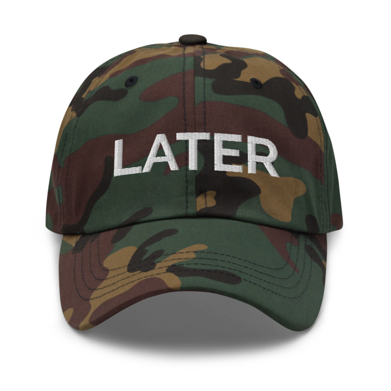 Later Hat - Green Camo