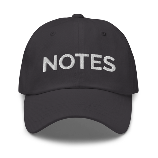 Notes Hat - Dark Grey