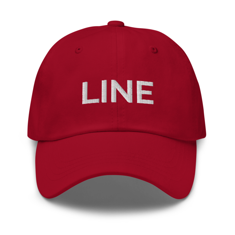 Line Hat - Cranberry