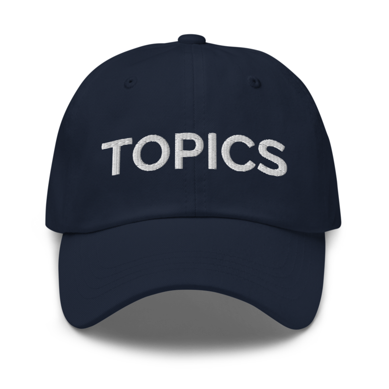 Topics Hat - Navy