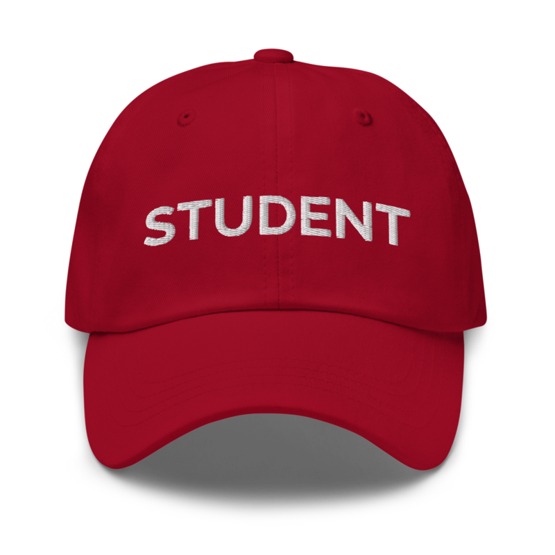 Student Hat - Cranberry