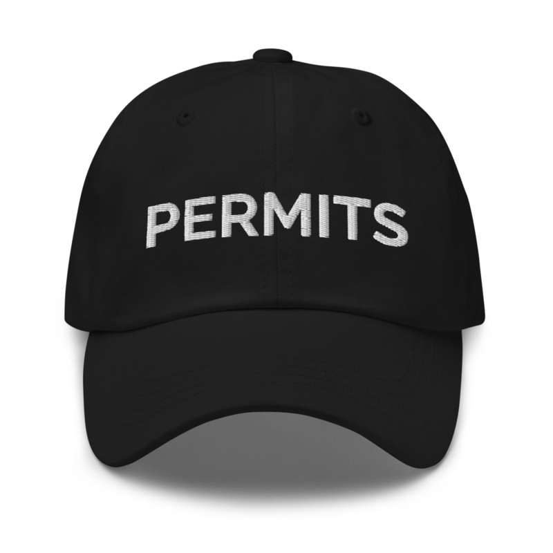 Permits Hat - Black