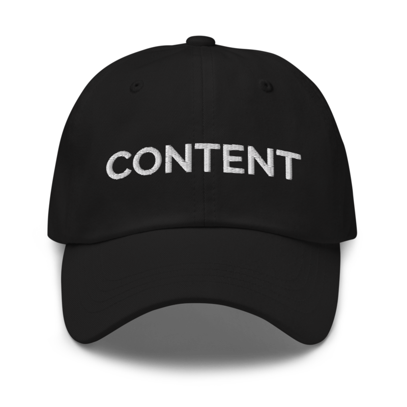 Content Hat - Black