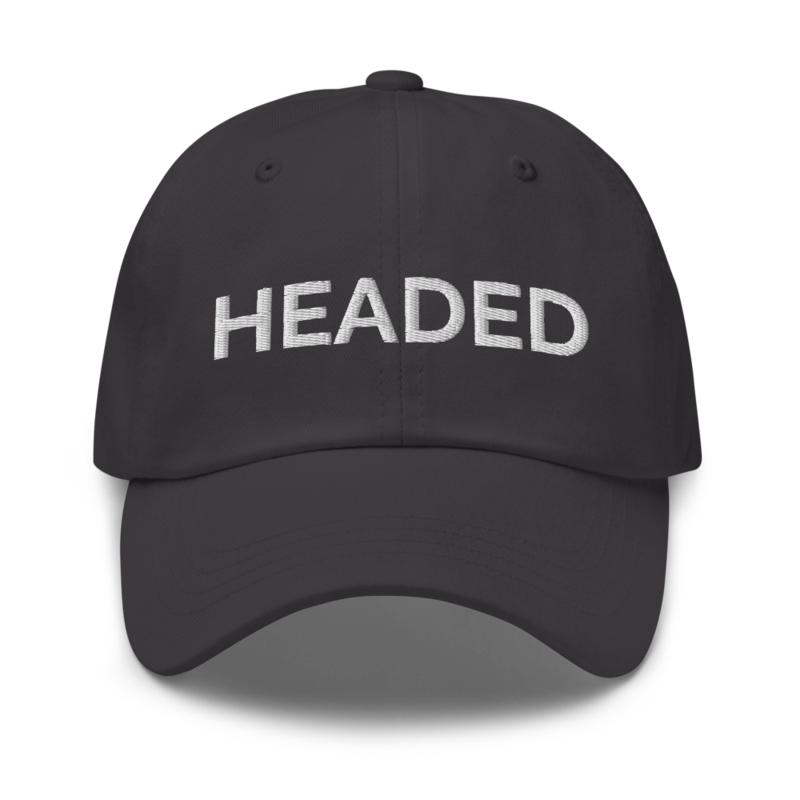 Headed Hat - Dark Grey