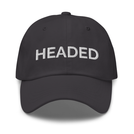 Headed Hat - Dark Grey