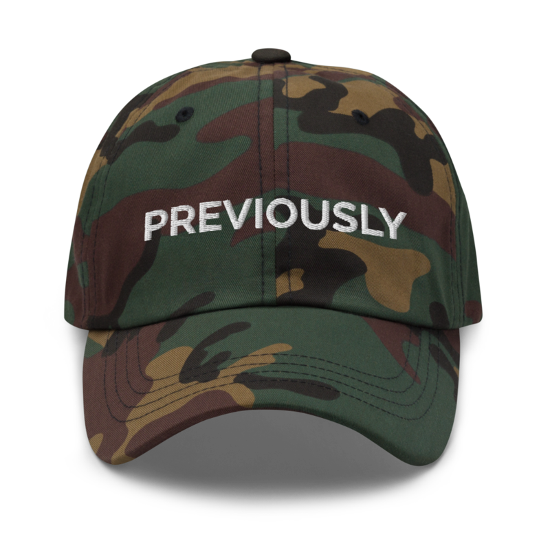 Previously Hat - Green Camo