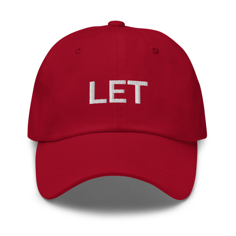 Let Hat - Cranberry