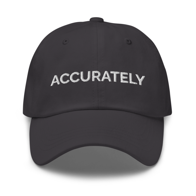 Accurately Hat - Dark Grey