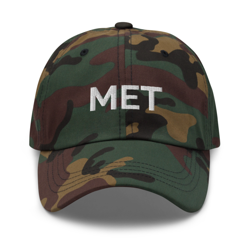 Met Hat - Green Camo