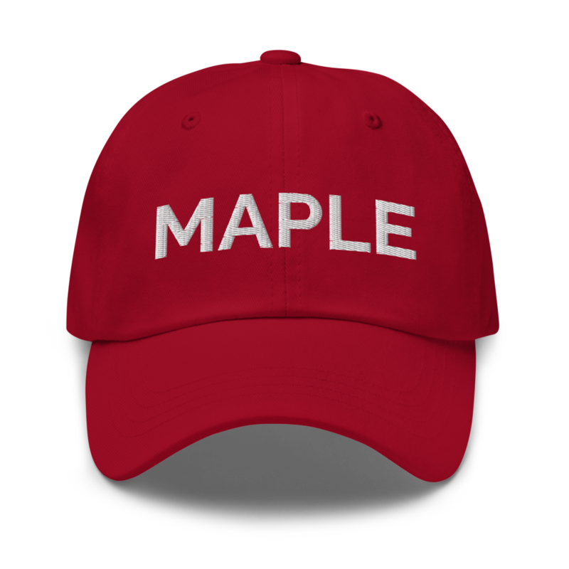 Maple Hat - Cranberry