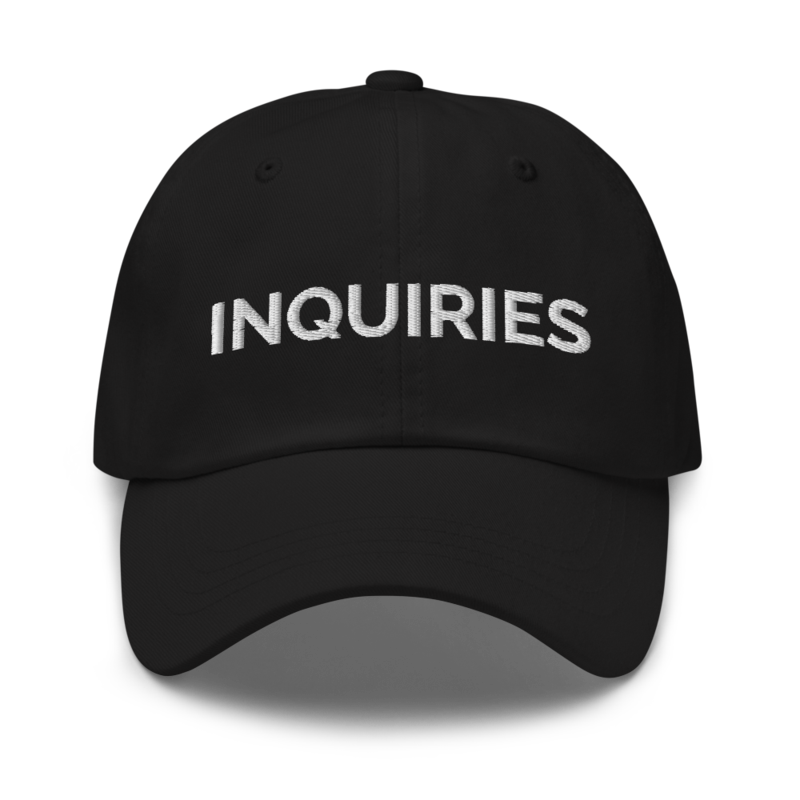 Inquiries Hat - Black