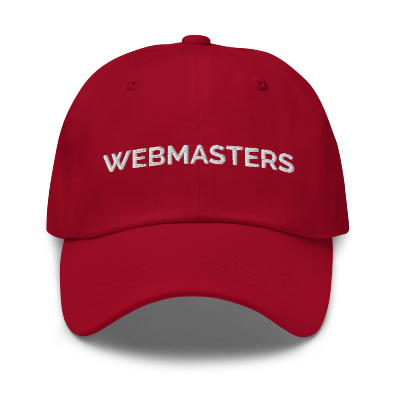 Webmasters Hat - Cranberry