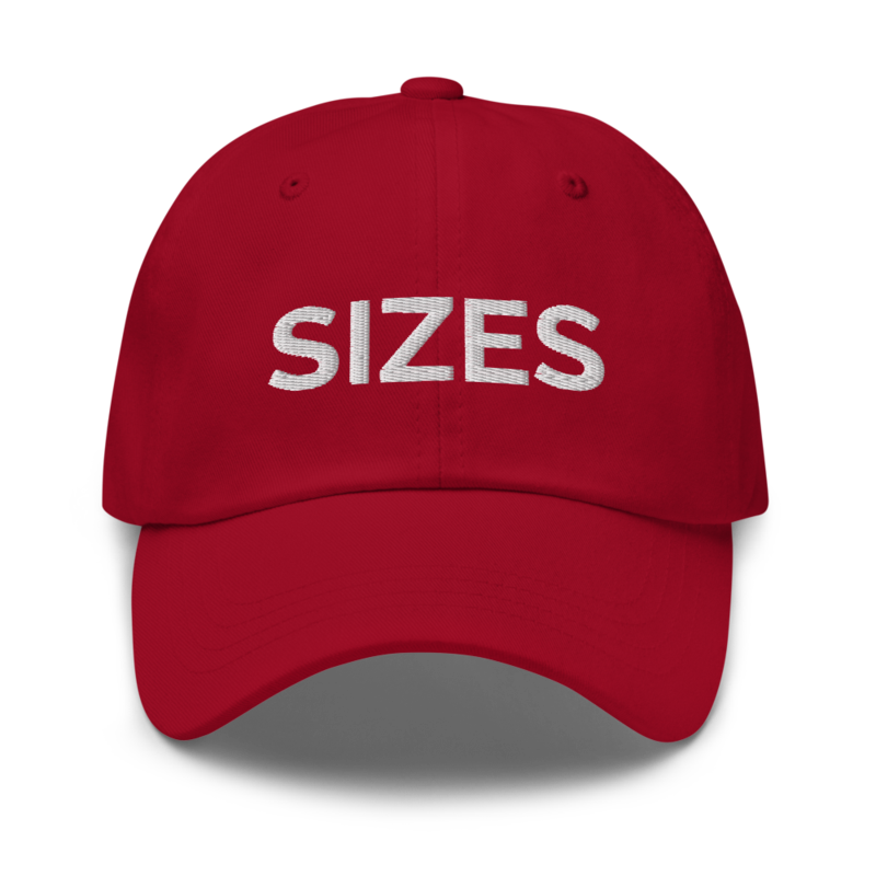 Sizes Hat - Cranberry