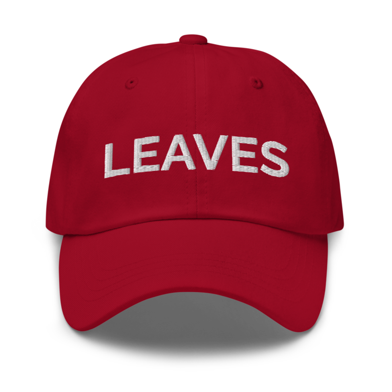 Leaves Hat - Cranberry