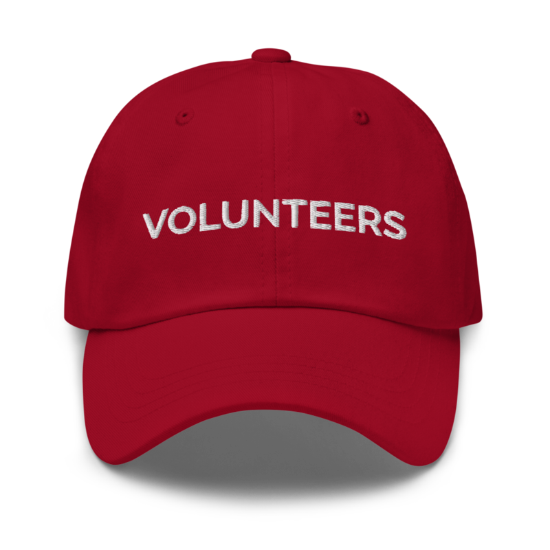 Volunteers Hat - Cranberry