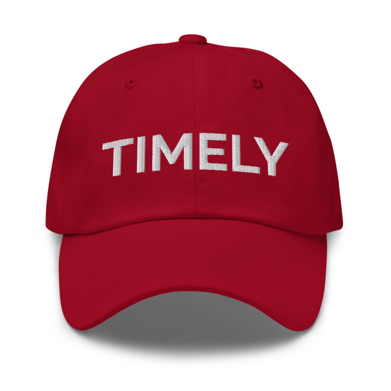 Timely Hat - Cranberry