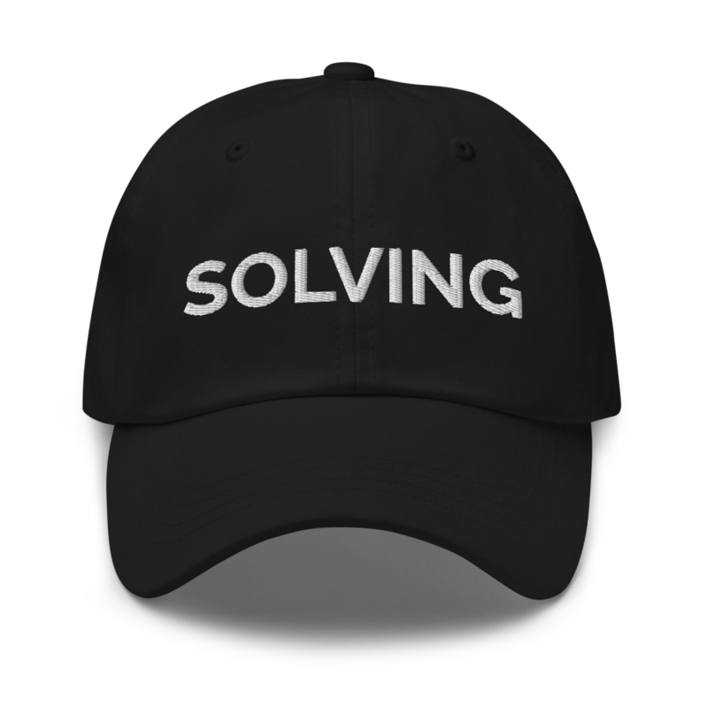 Solving Hat - Black