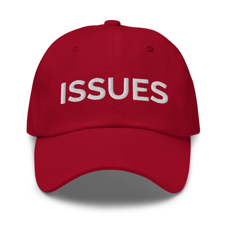 Issues Hat - Cranberry