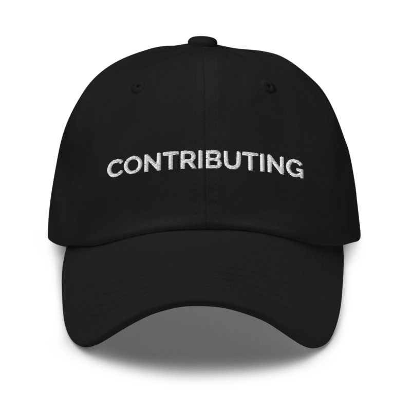 Contributing Hat - Black