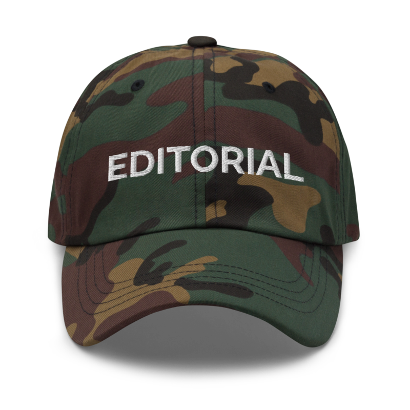 Editorial Hat - Green Camo