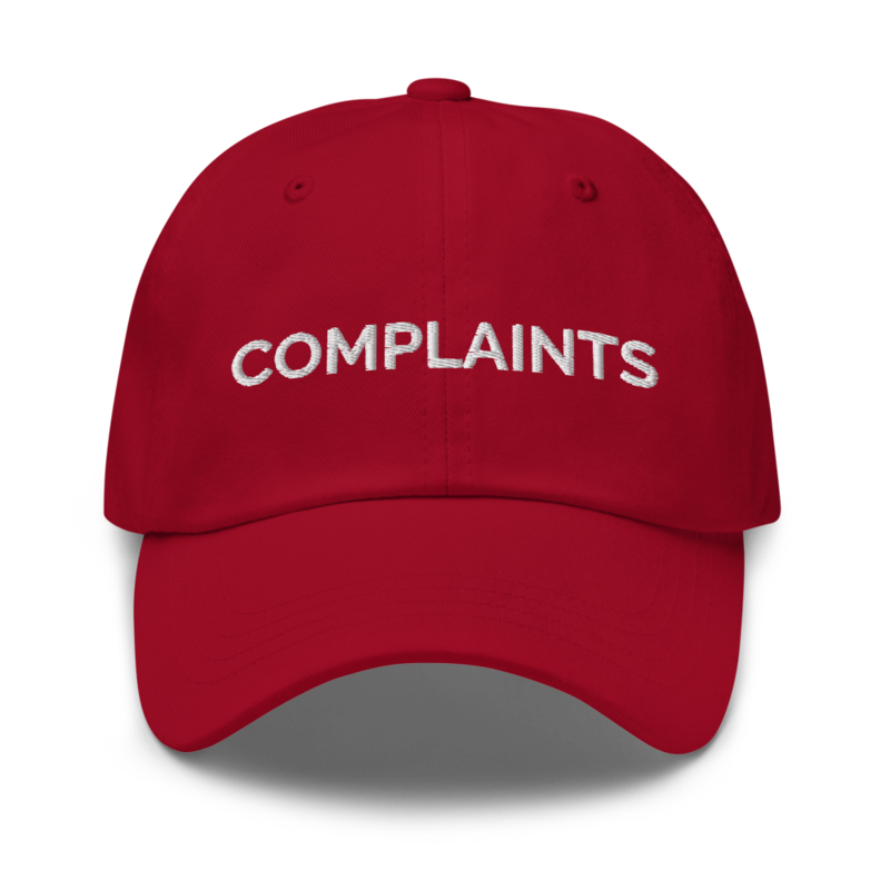 Complaints Hat - Cranberry
