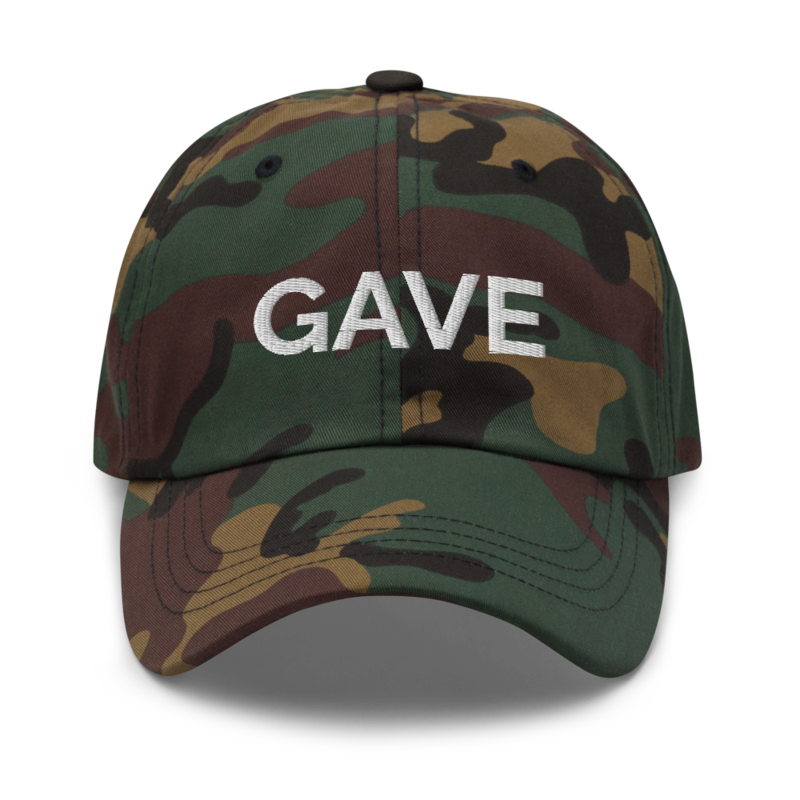 Gave Hat - Green Camo