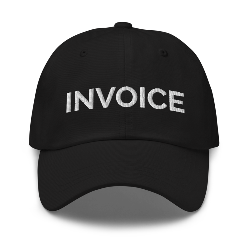 Invoice Hat - Black