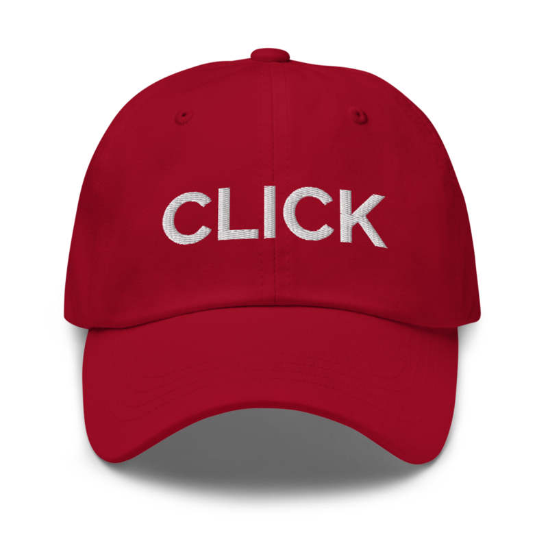 Click Hat - Cranberry