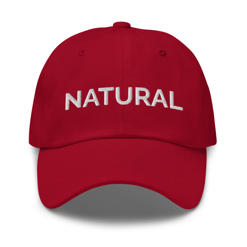 Natural Hat - Cranberry