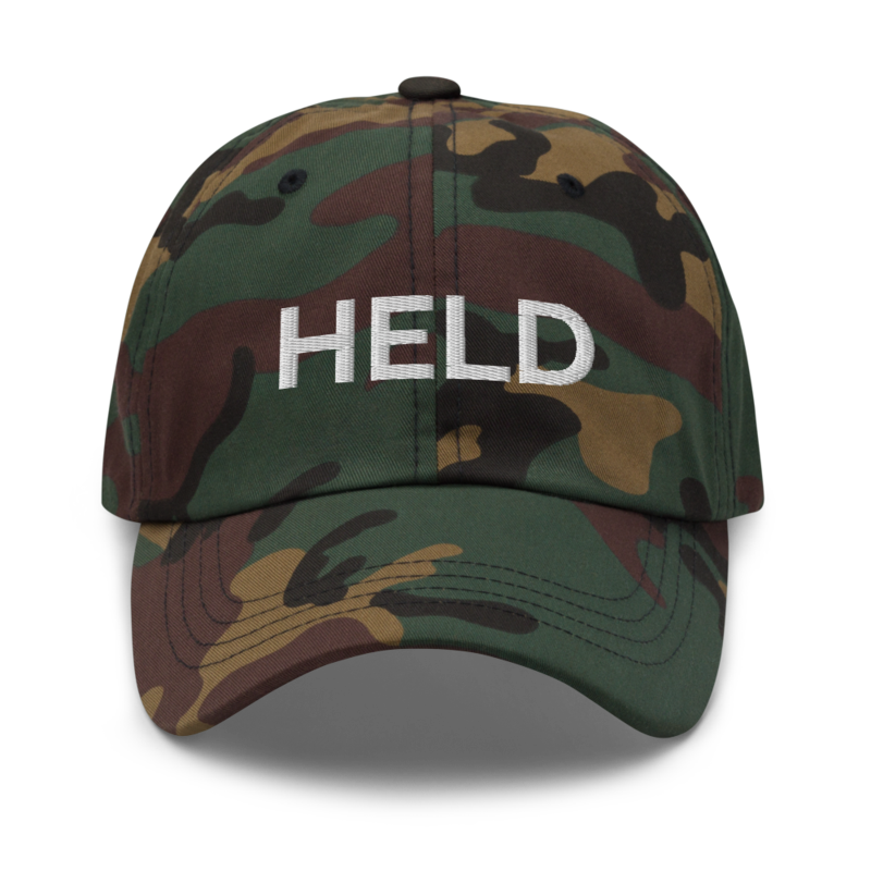 Held Hat - Green Camo