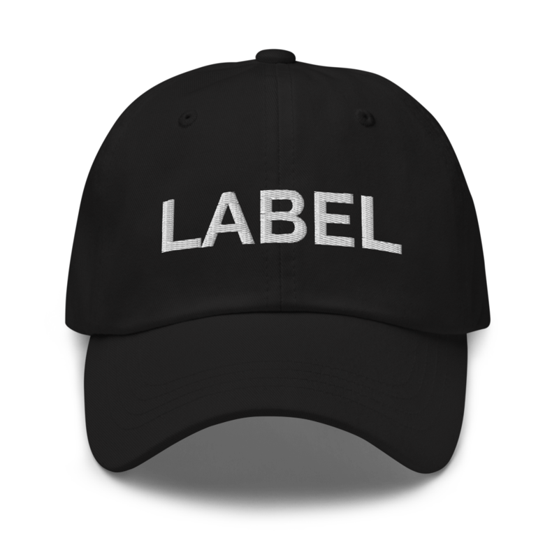 Label Hat - Black