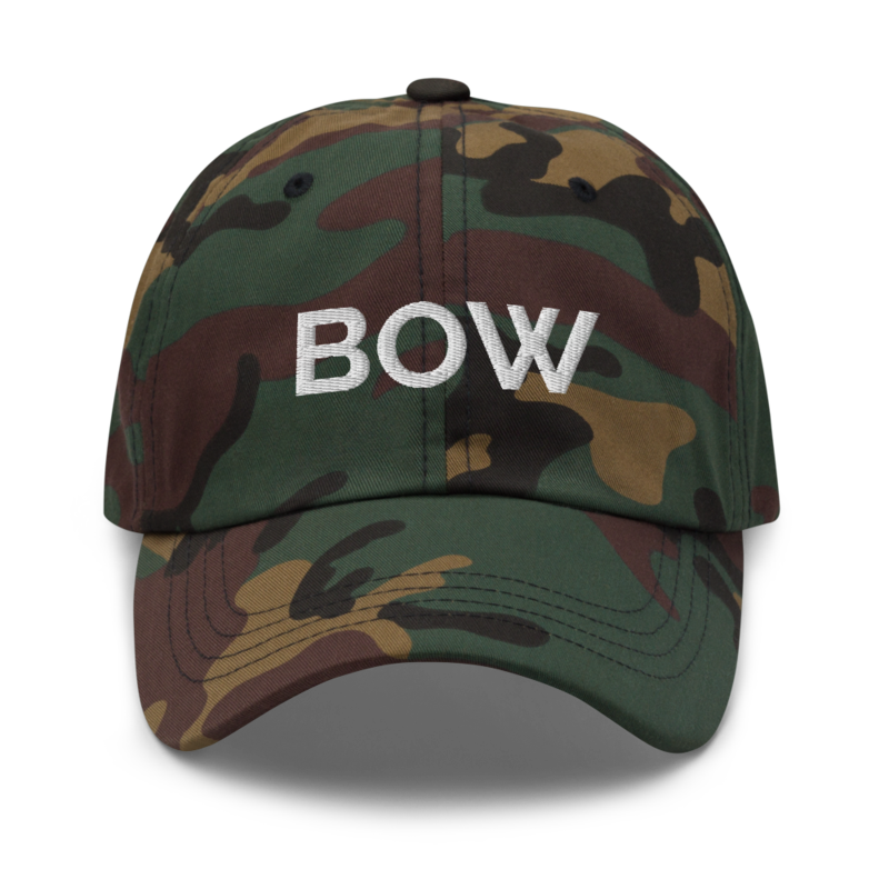 Bow Hat - Green Camo