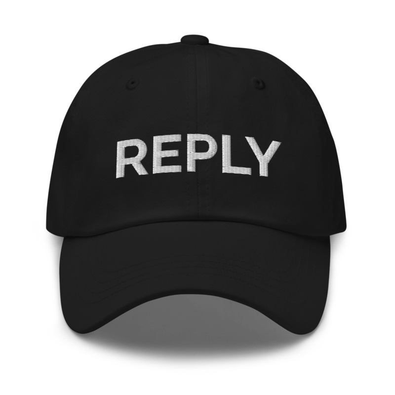 Reply Hat - Black