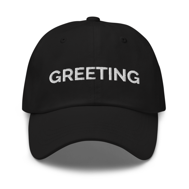 Greeting Hat - Black