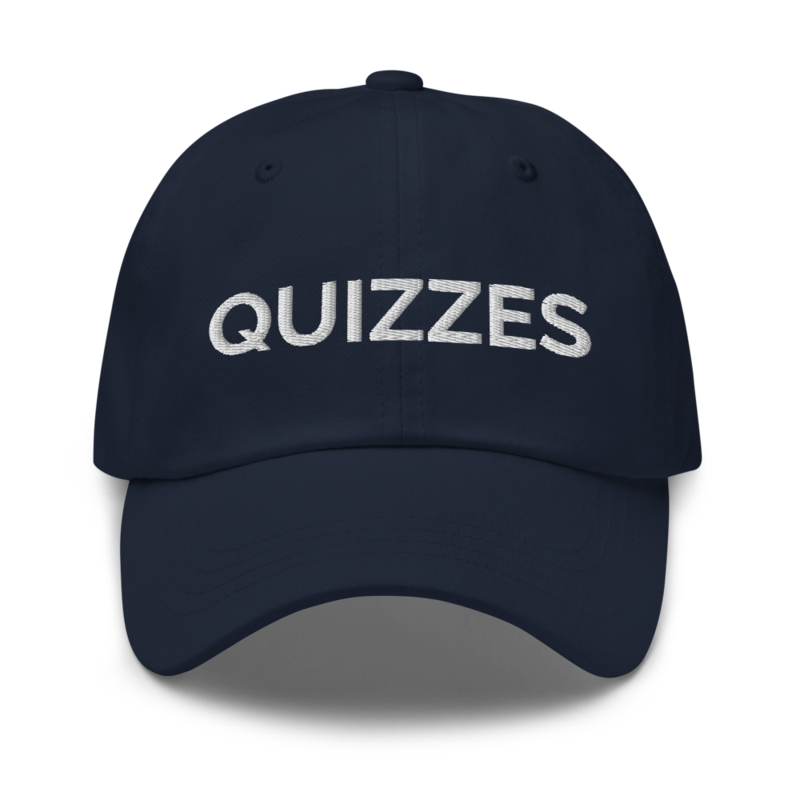 Quizzes Hat - Navy