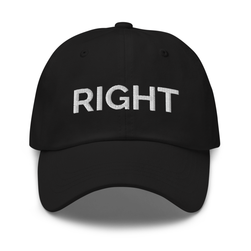 Right Hat - Black