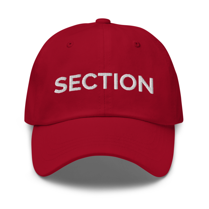 Section Hat - Cranberry