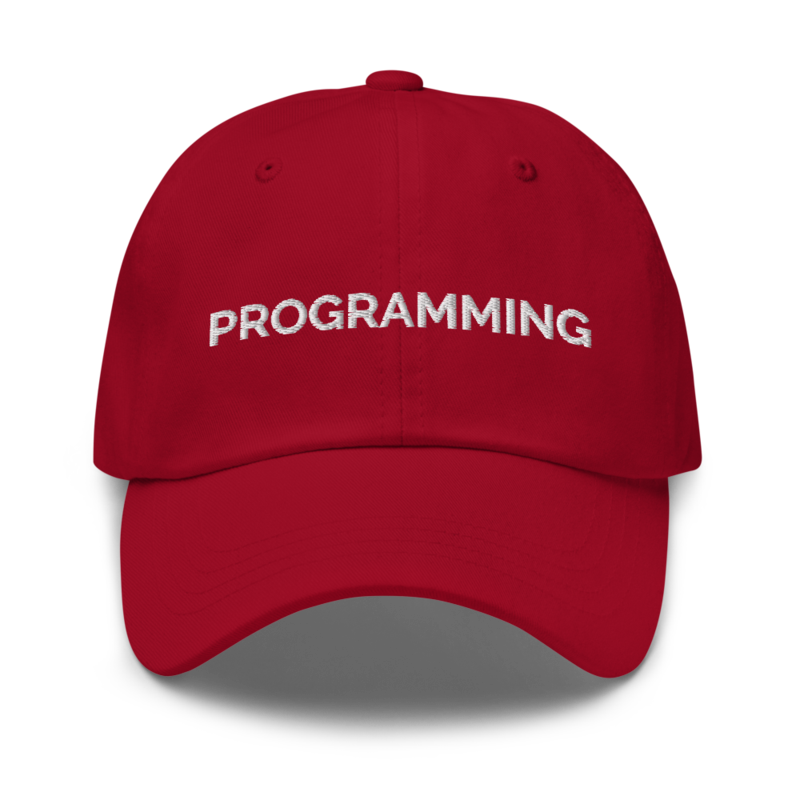 Programming Hat - Cranberry