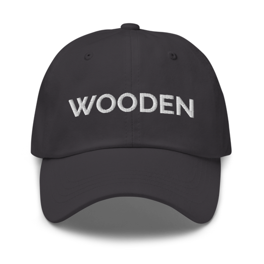 Wooden Hat - Dark Grey